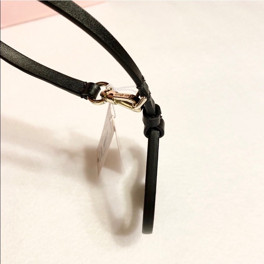 LAST 1♠️KATE SPADE CUTOUT♠️LEATHER KEYCHAIN BNWT - Picture 4 of 8